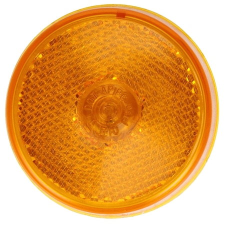 Truck-Lite 10 Series, Incandescent, Yellow Round, 1 Bulb, Marker Clearance Light, Pc, Black Pvc Grommet 10525Y